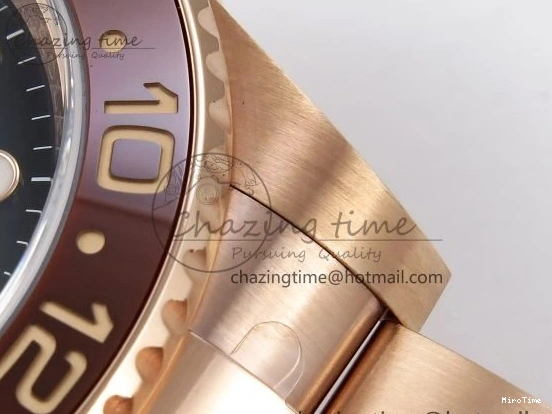 MiroTime 0312 GMT-Master II 126715 CHNR ARF 1:1 Best Edition Black Dial on RG Bracelet VR3285 CHS FastDry 1660